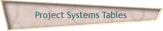 Project Systems Tables